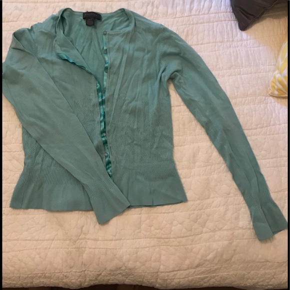 Mantles Cardigan Turquoise/Lt Blue - M - Picture 2 of 7